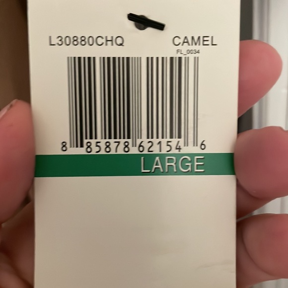 Beautiful All Cotton with Suede Shoulders — never worn. - Picture 9 of 9